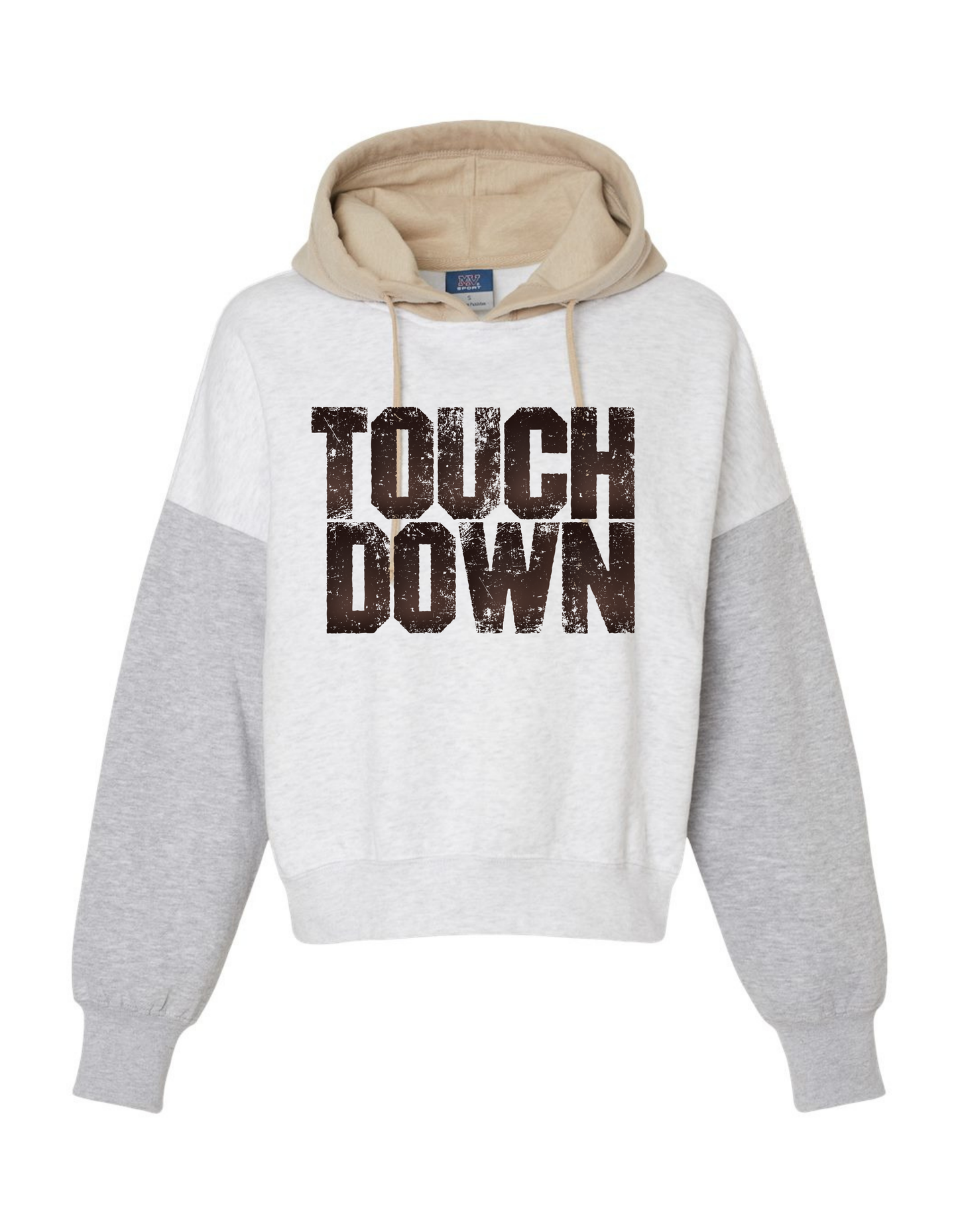 TOUCH DOWN CROPPED HOODIE