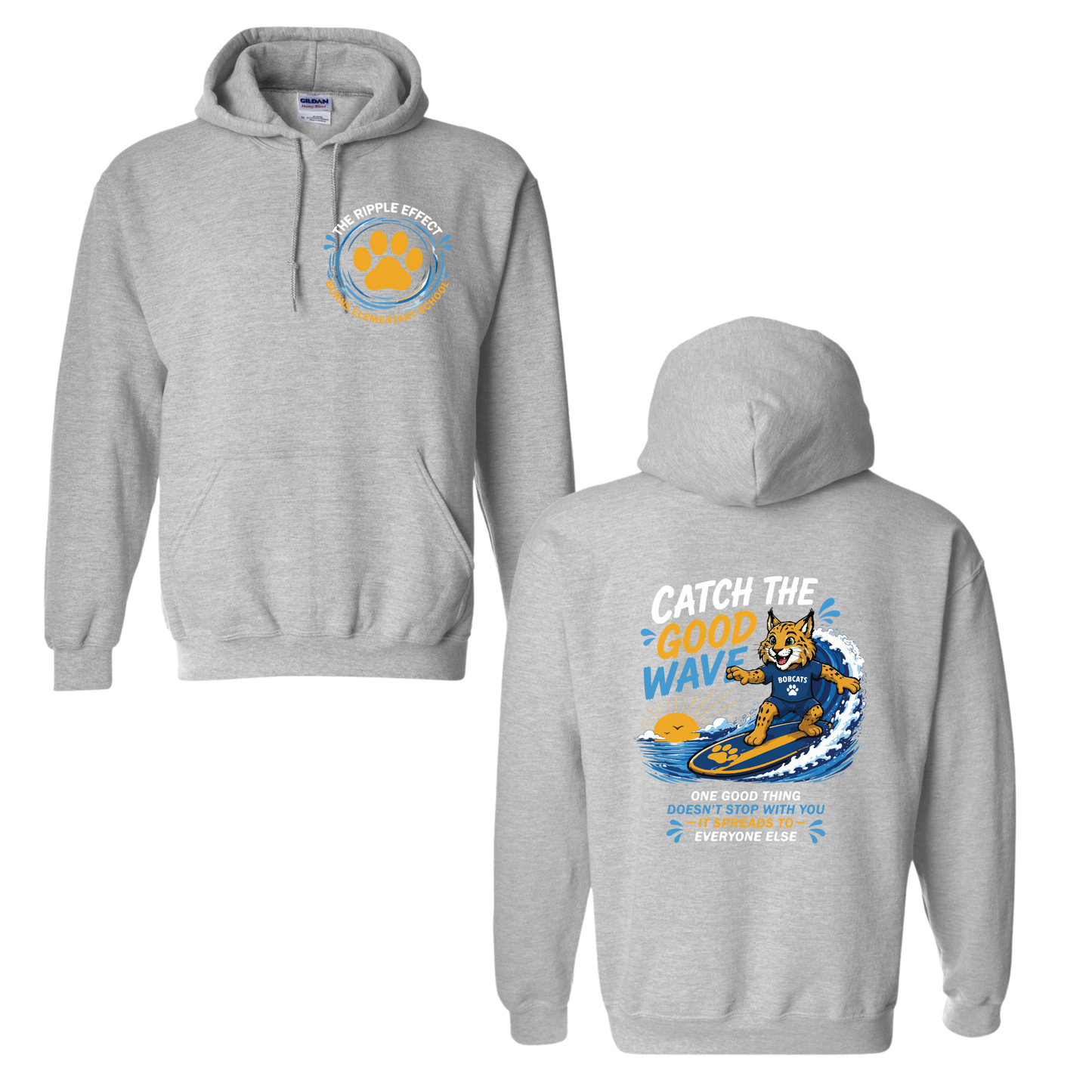 Burns Bobcat Surf Hoodie
