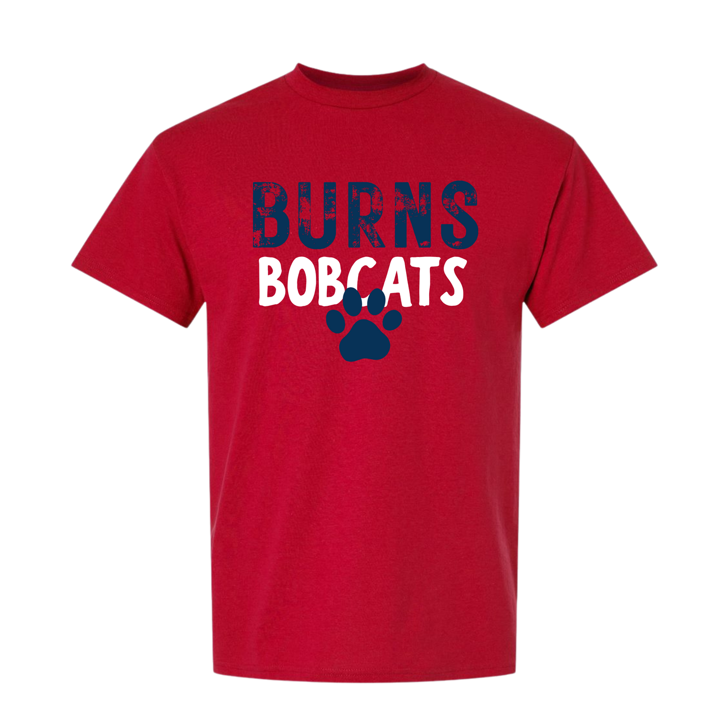 Burns Bobcats Paw Print Tee