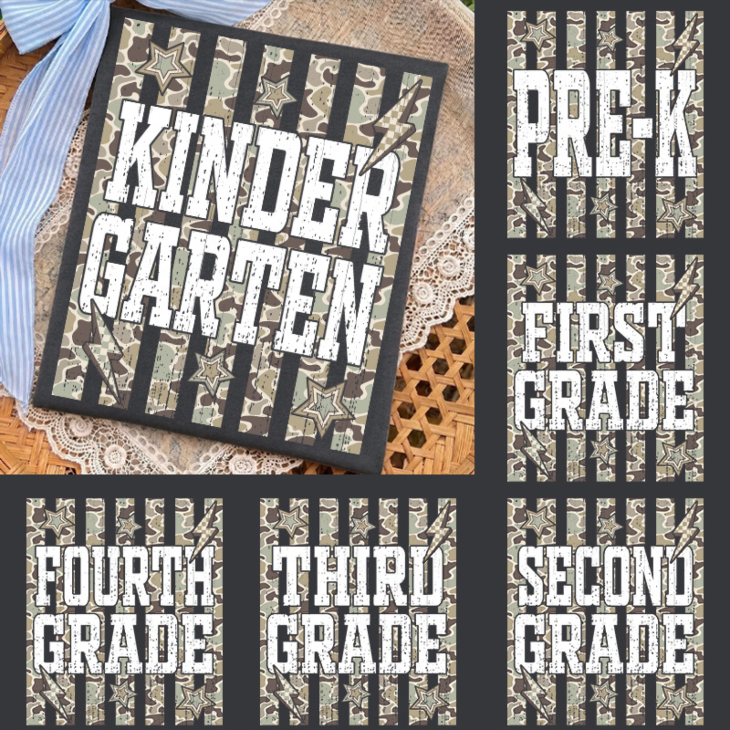 BACK TO SCHOOL - GRADE LEVEL CAMO