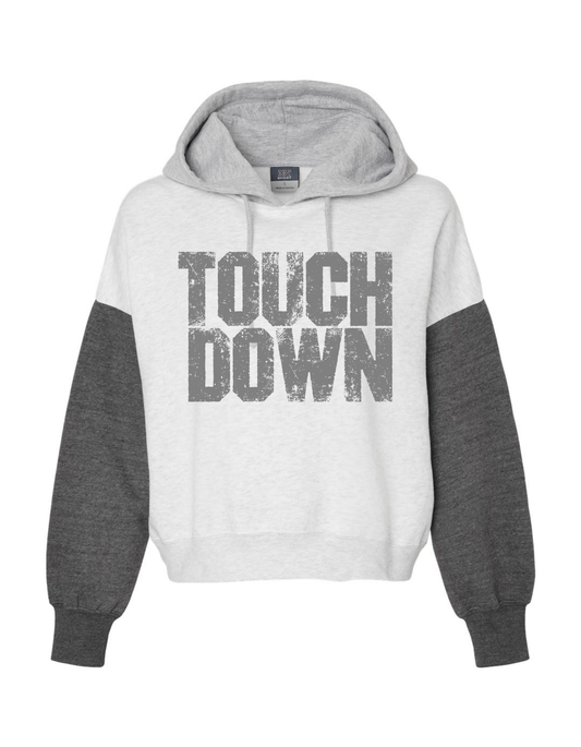 TOUCH DOWN CROPPED HOODIE