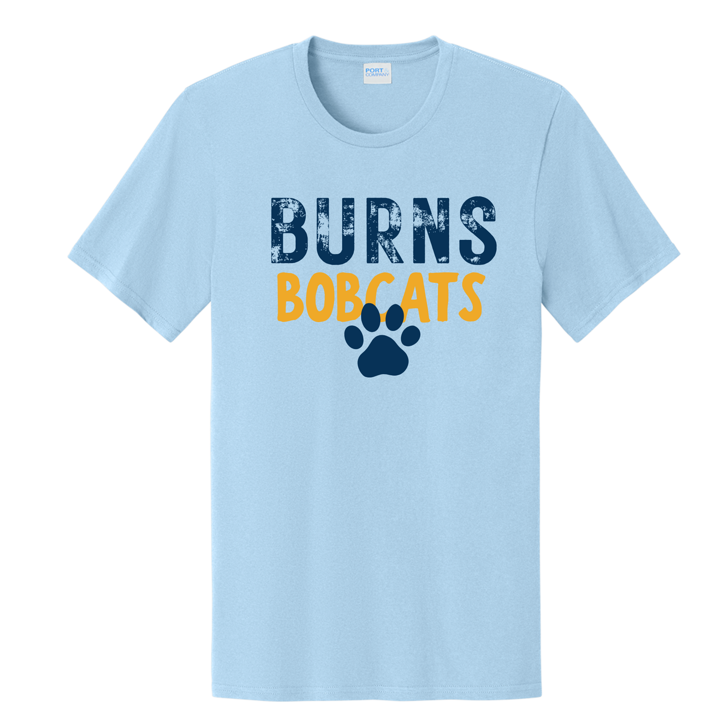 Burns Bobcats Paw Print Tee