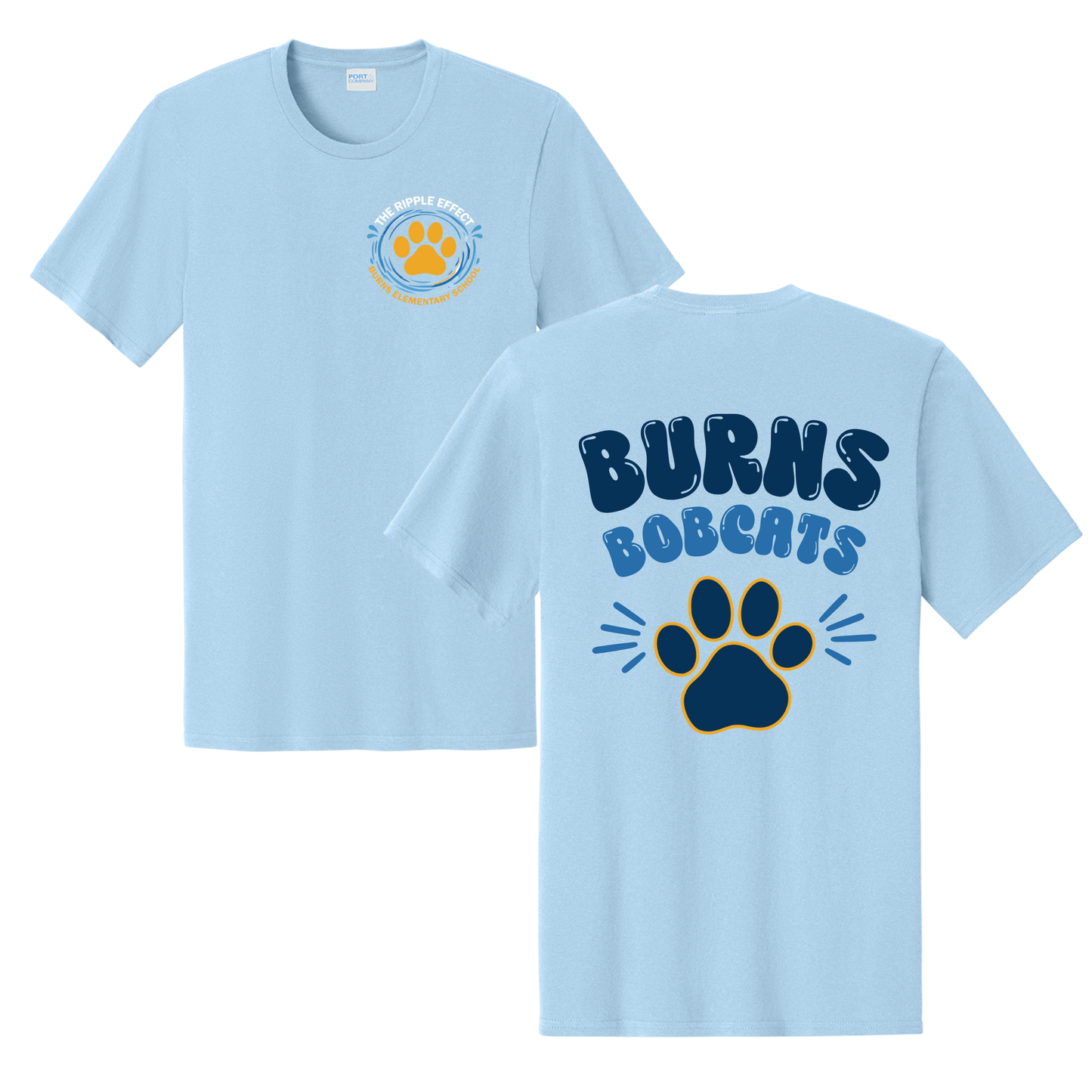Burns Bobcats Front/Back Tee