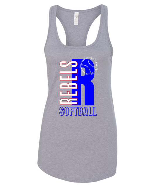 Rebels Softball Tank Top