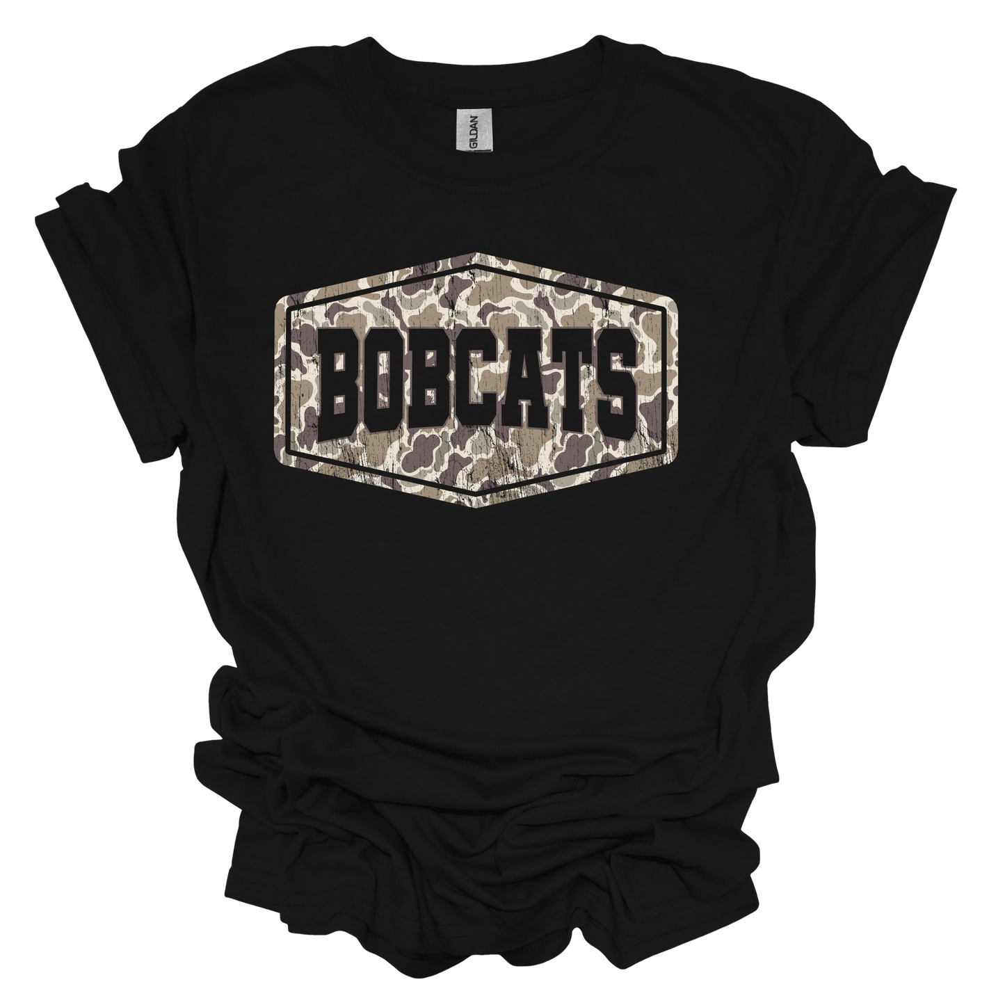 Camo Bobcats Tee