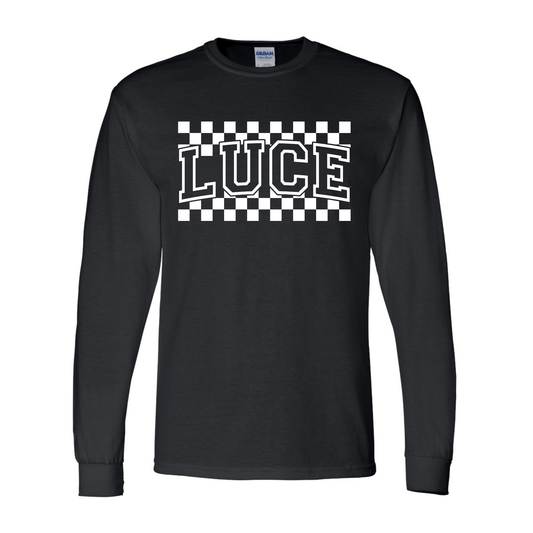 Luce Checkered Long Sleeve Tee