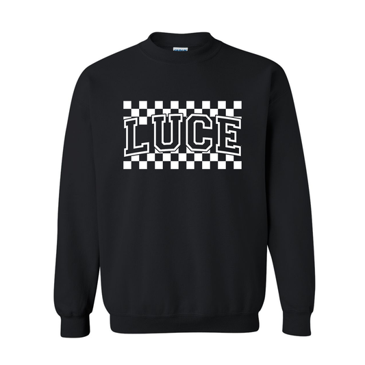 Luce Checkered Crewneck