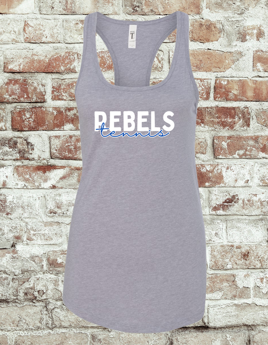 Rebels Tennis Cursive Tank