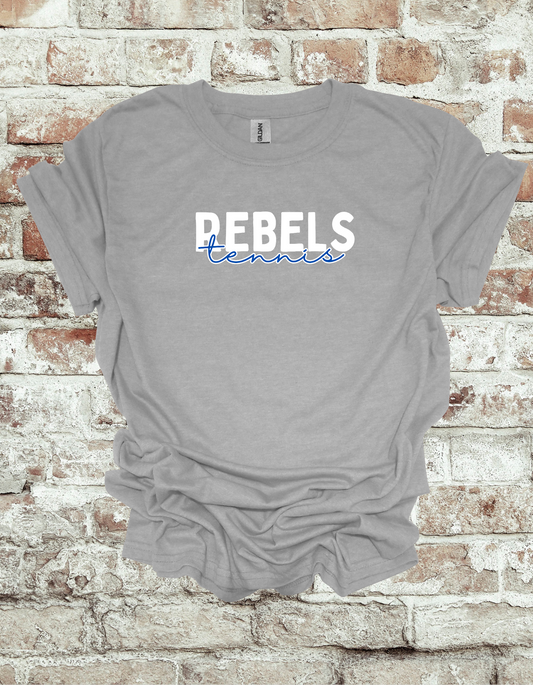 Rebels Tennis Cursive Tee