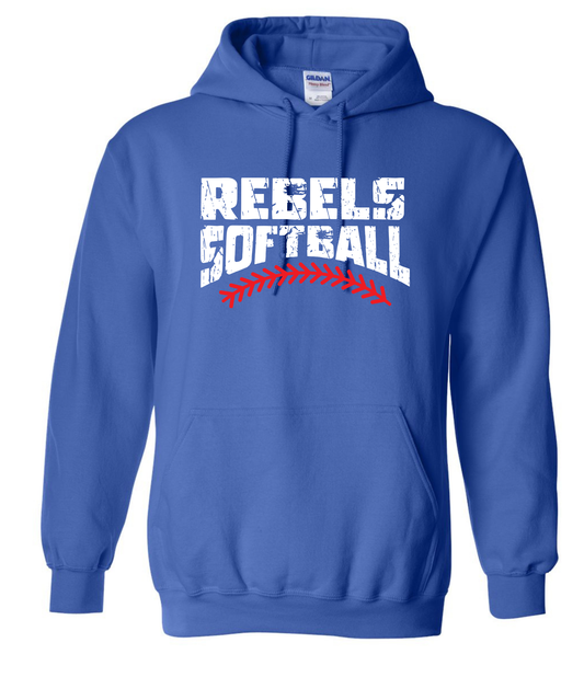 Rebels Softball Laces Hoodie